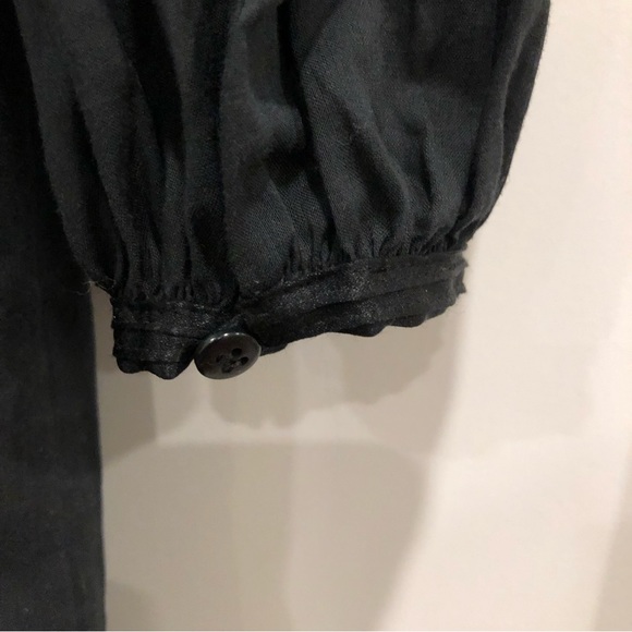 Catherine Malandrino black mid calf long dress. Size 0. Made in China.100 cotton - Picture 5 of 11